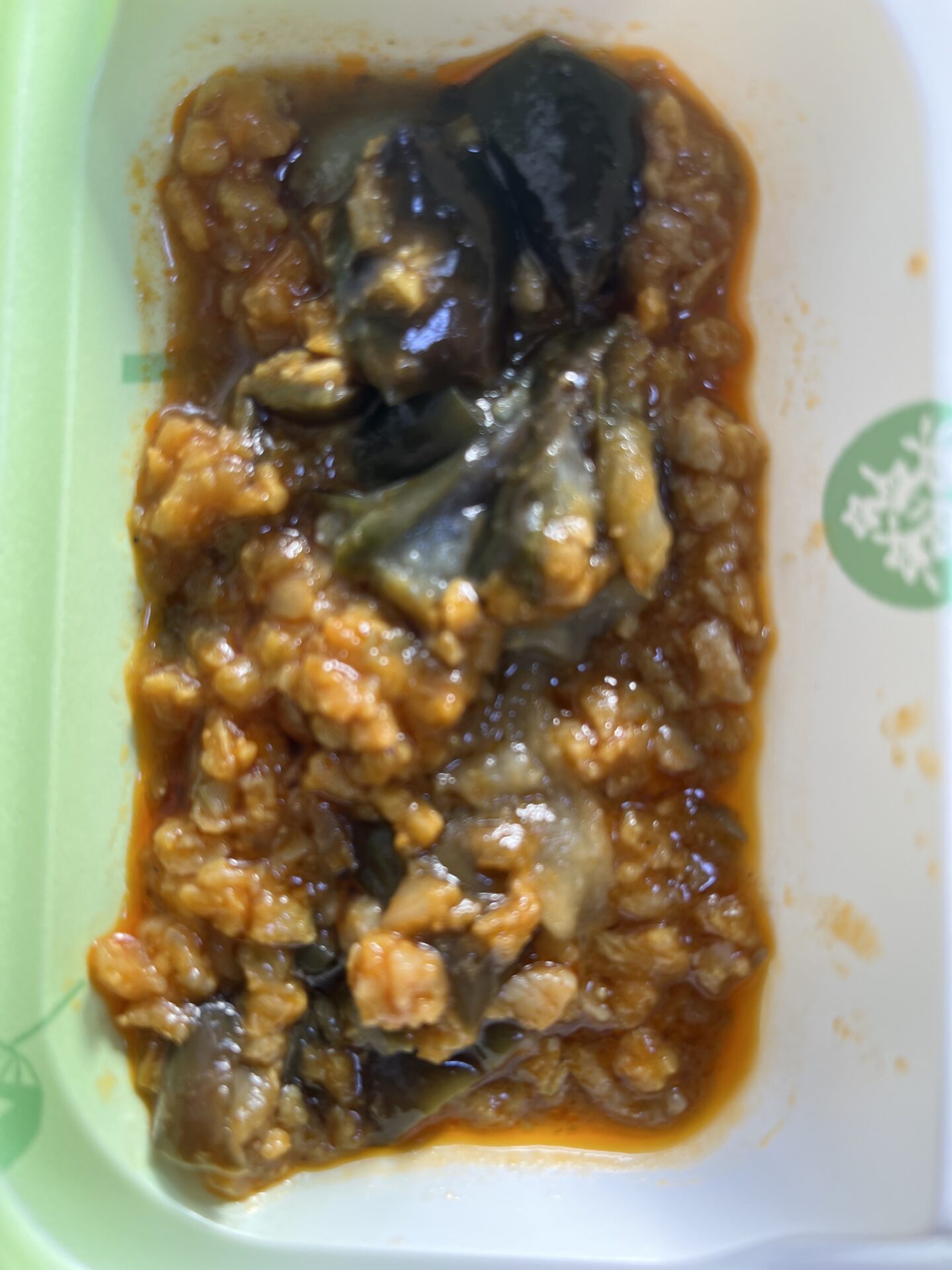 宅配クック123 
茄子と大豆ミートのカレー風味
2025.6.28